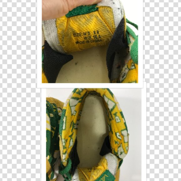 Vans Shoes Mens 9 Women 10.5 Lakers Undefeated Sk8 Hi U-Man UNDFTD Yellow Green main image 5